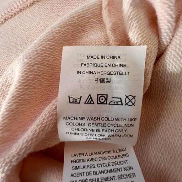 J.Crew Top Boho Coral Pink Jersey Knit Tie Front Dolman Sleeve Medium - Picture 9 of 10